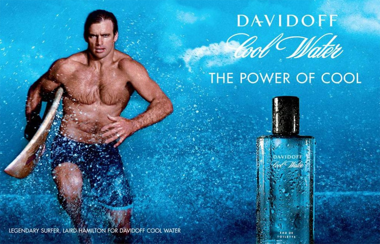 Laird Hamilton: modeling for Davidoff