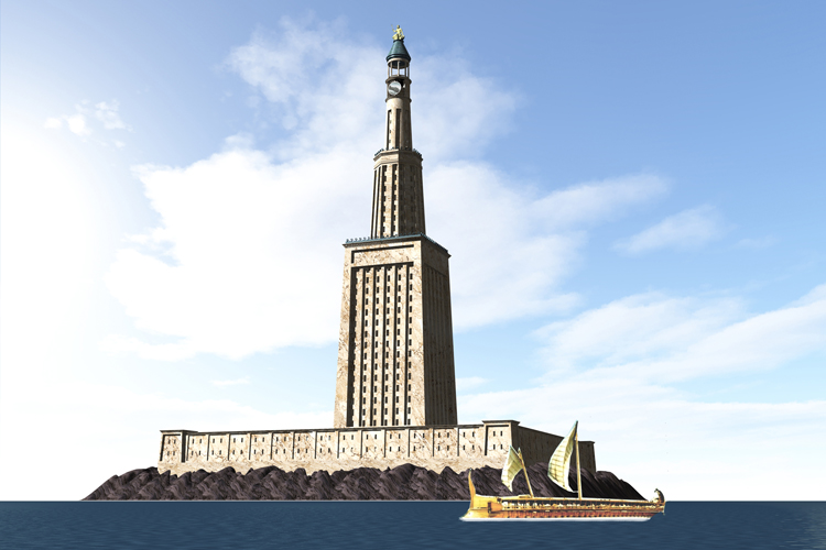Pharos of Alexandria: the world's first lighthouse was built in Egypt | Illustration: Creative Commons Pharos of Alexandria: the world's first lighthouse was built in Egypt | Illustration: Creative Commons